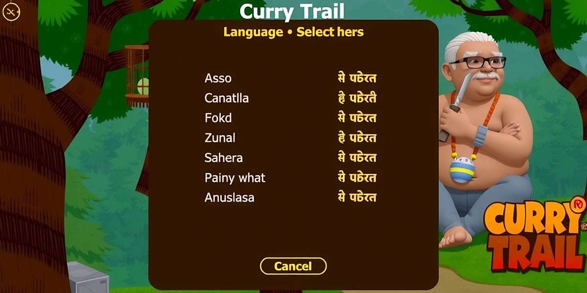 Curry Craze Trail - Regional language support Curry Craze Trail language selection screen showing various Indian language options